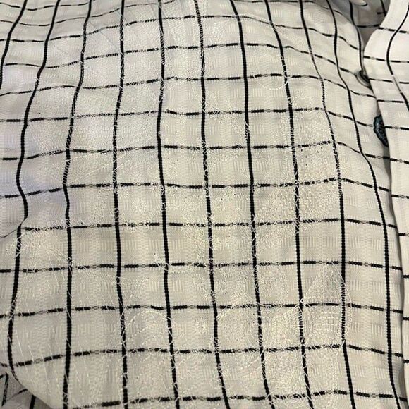 Robert Graham Full Chest Embroidery White Black Check Button Down size XXXL 3XL - Picture 5 of 12